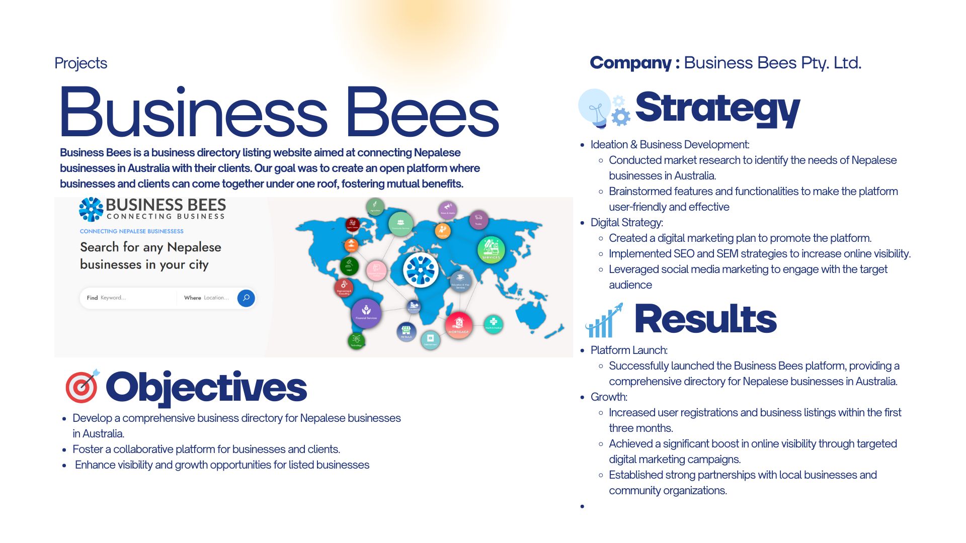 Business Bees digital strategy project